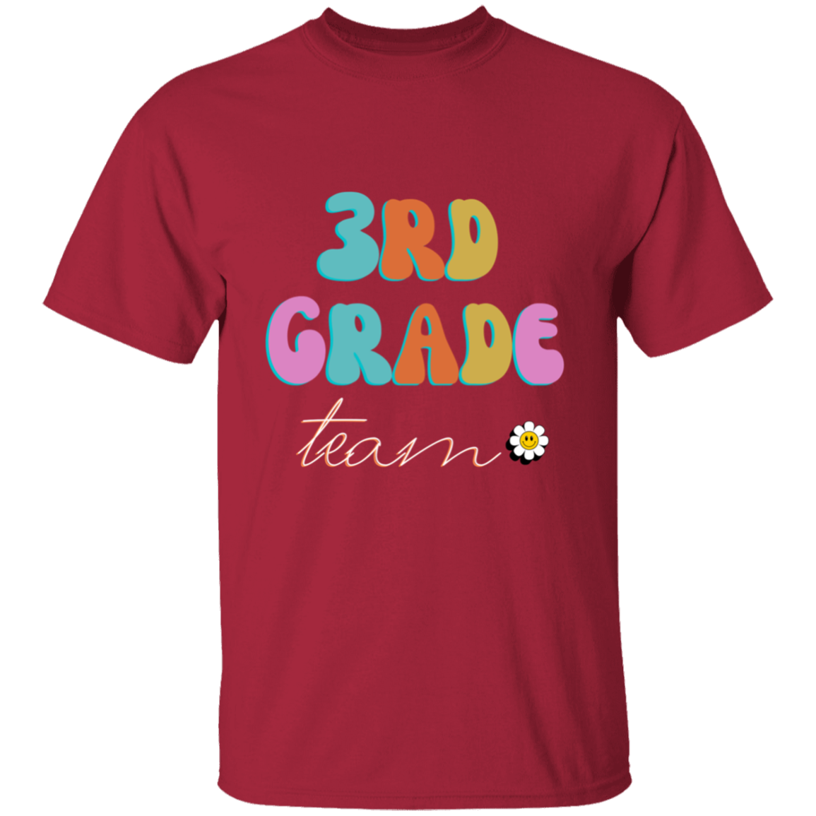 3rd Grade Team Teacher Aide Staff Adult Tshirt