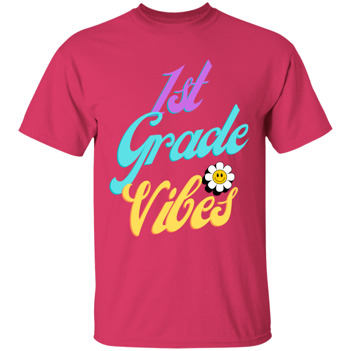 First Grade Vibes Retro School Shirt Youth