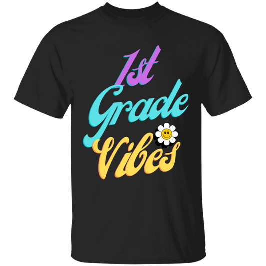 First Grade Vibes Retro School Shirt Youth