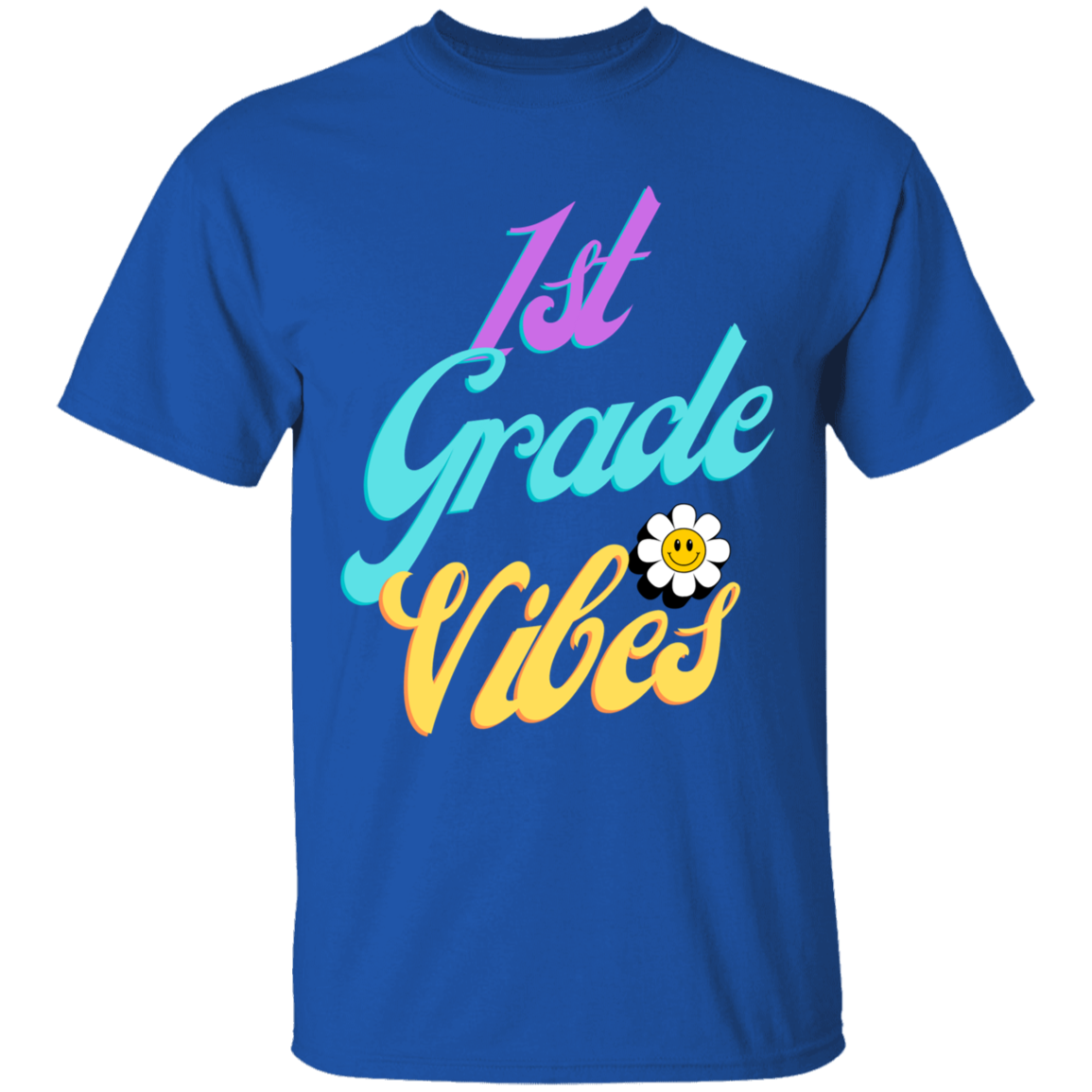 First Grade Vibes Retro School Shirt Youth