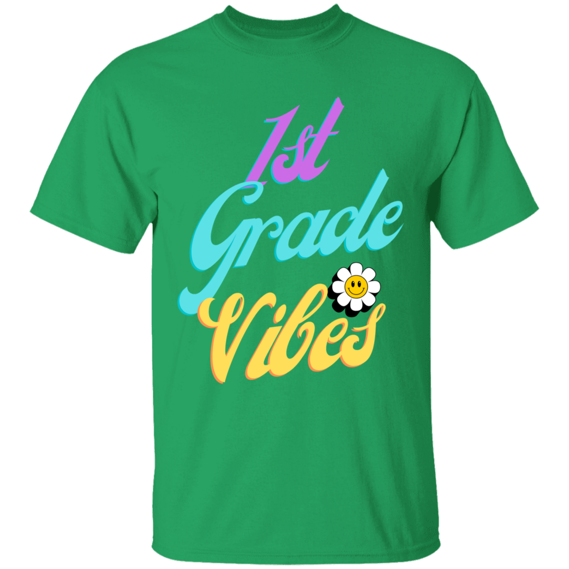 First Grade Vibes Retro School Shirt Youth