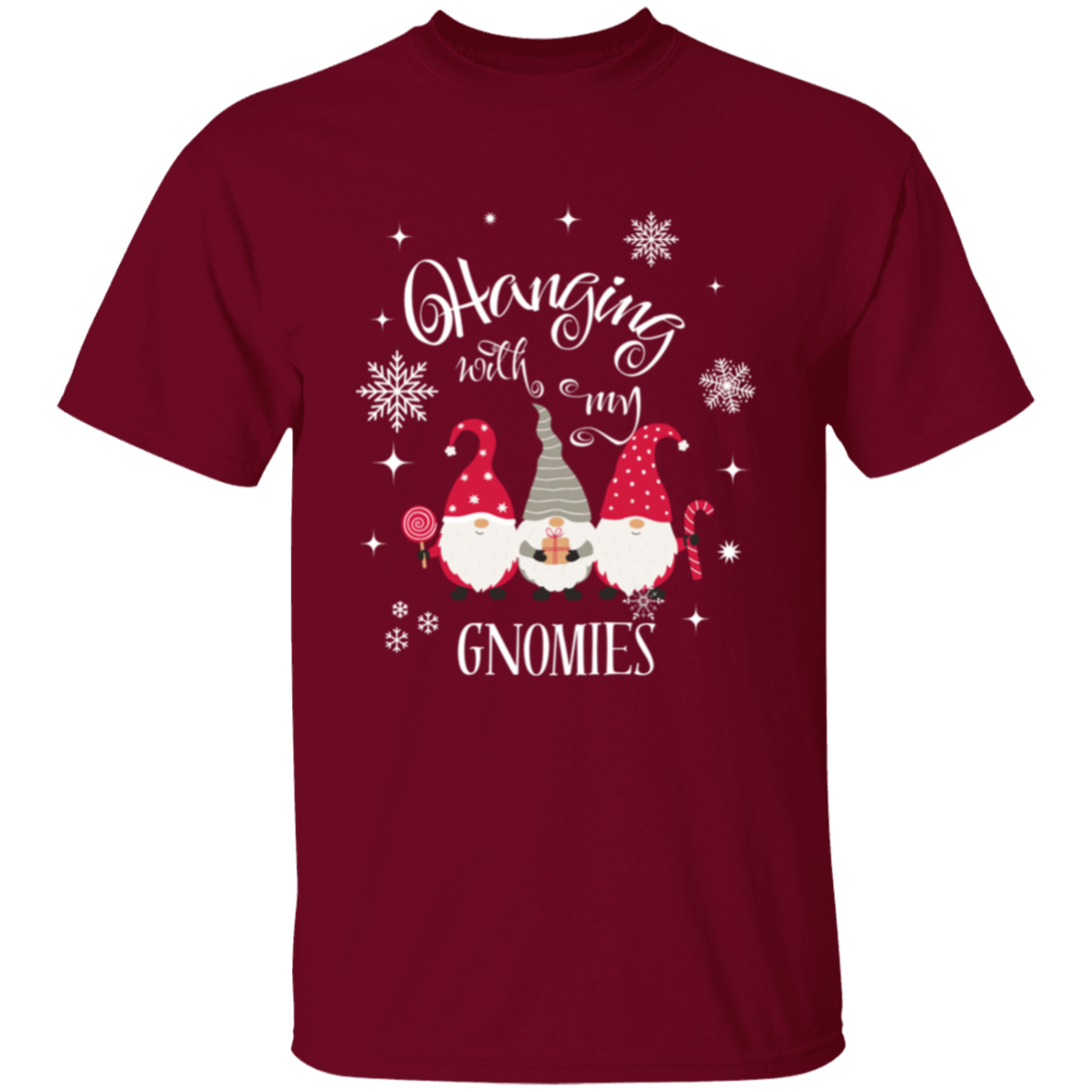 Hanging with my Gnomies Christmas T-Shirt Unisex