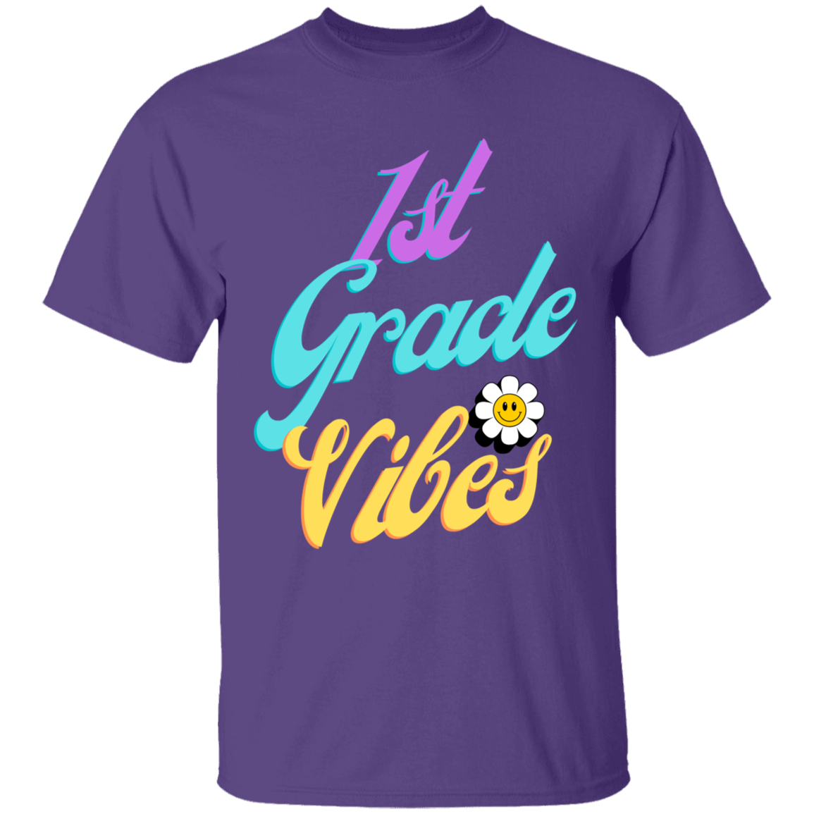 First Grade Vibes Retro School Shirt Youth