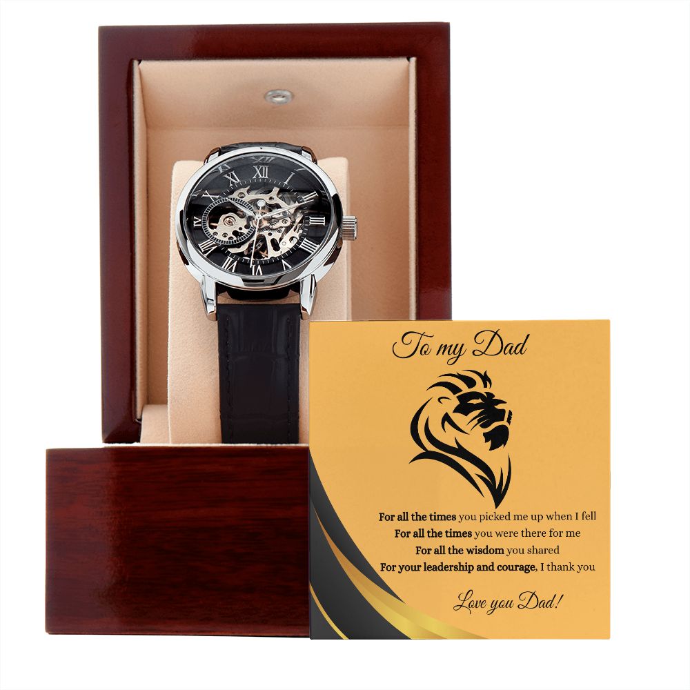 To My Dad Gift Watch | For All The Times You Were There For Me | Father's Day, Birthday, Christmas