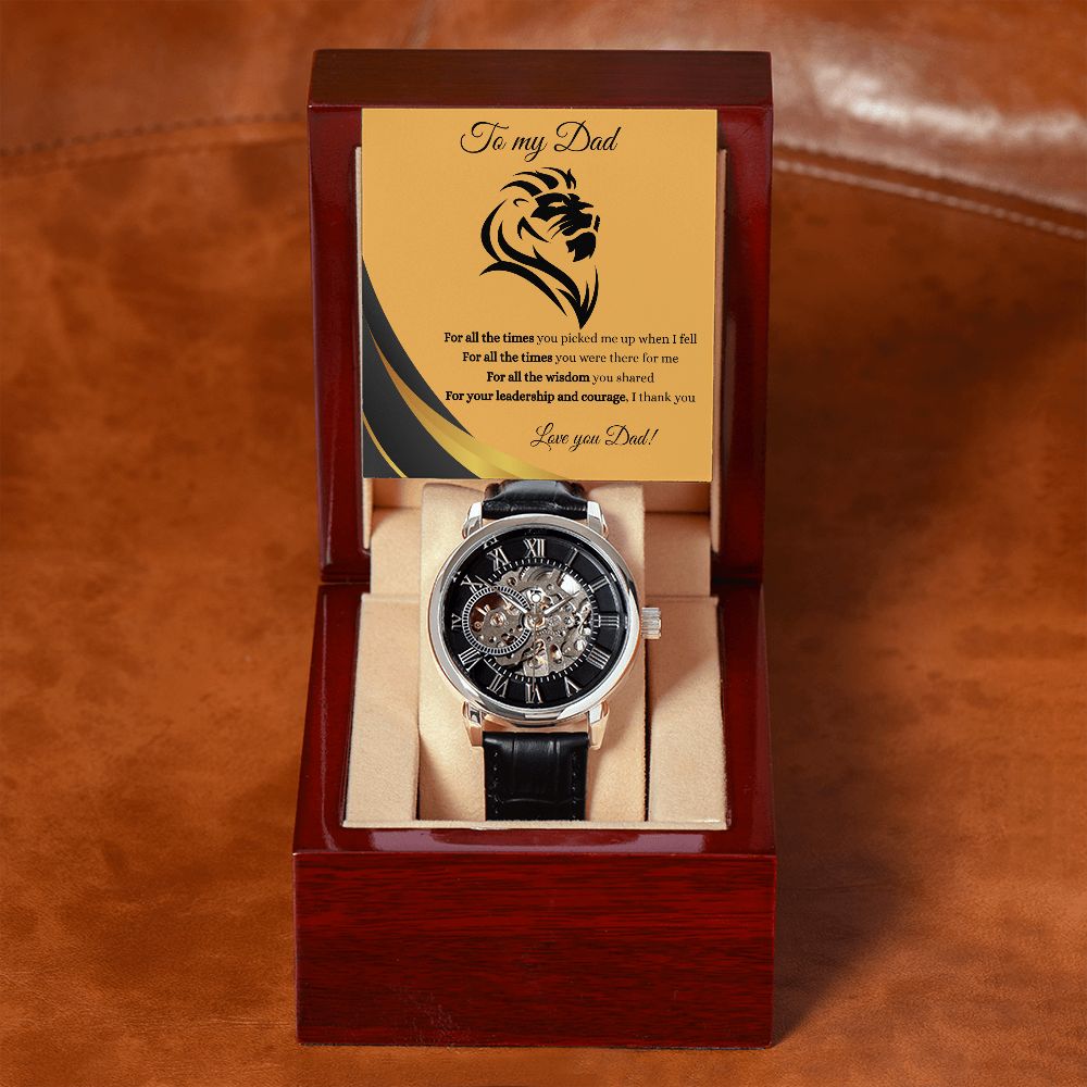 To My Dad Gift Watch | For All The Times You Were There For Me | Father's Day, Birthday, Christmas