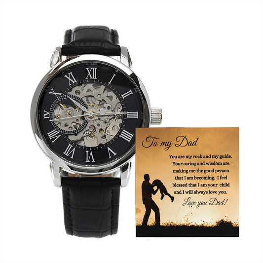 To My Dad Gift Watch | My Rock and My Guide | Father's Day, Birthday, Christmas