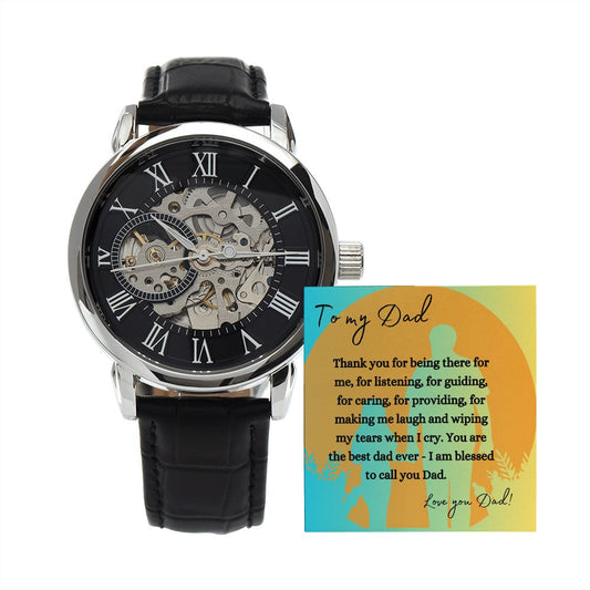 To My Dad Gift Watch | Thank You For Being There For Me | Father's Day, Birthday, Christmas