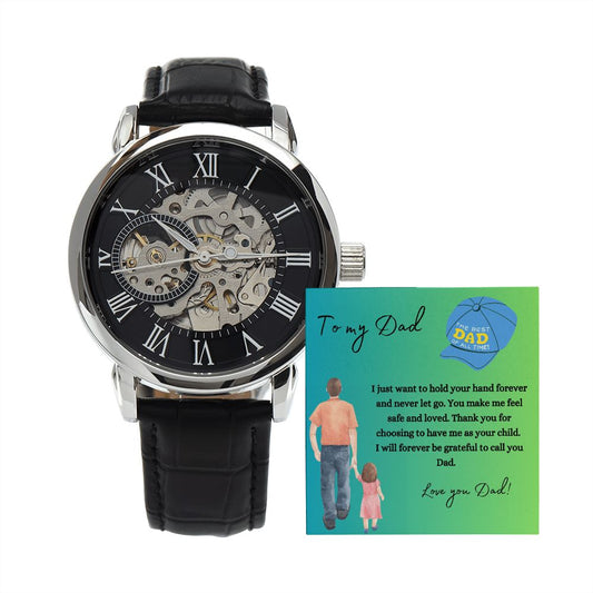 To My Dad Gift Watch | You Make Me Feel Safe and Loved | Father's Day, Birthday, Christmas