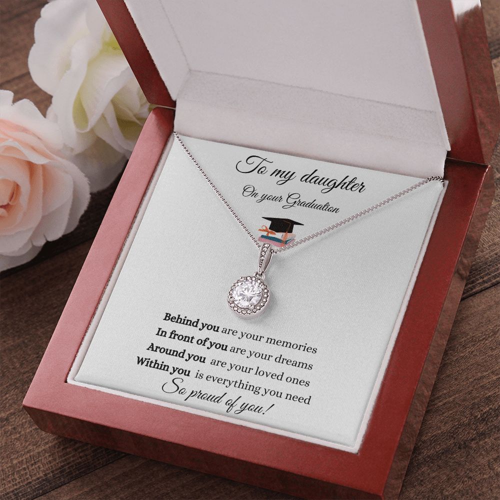 Sterling Silver Graduation Necklace - Go Confidently In The Direction -  Purple Pelican Designs