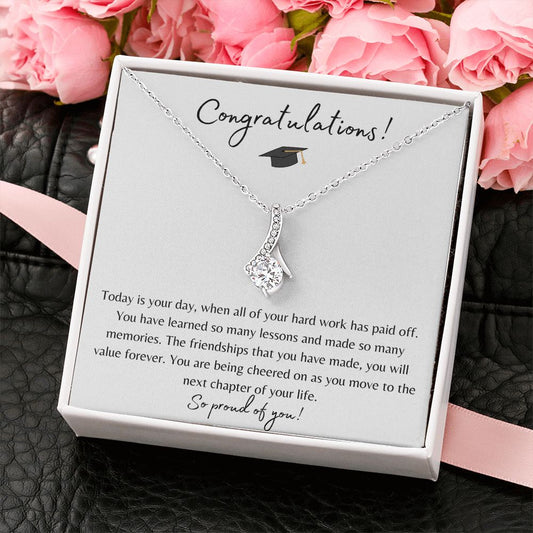 Congratulations! Graduation gift necklace jewellery for Her